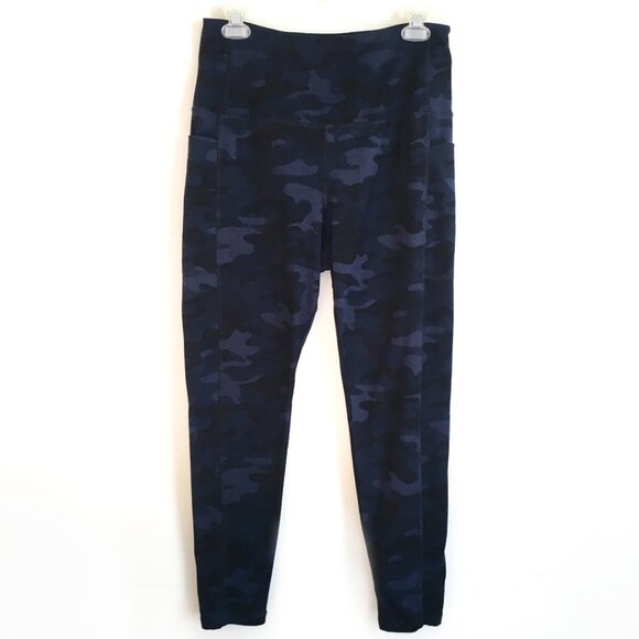 Danskin blue camo leggings, size large. - Picture 1 of 8